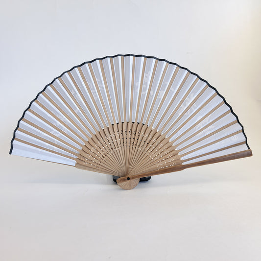 南総里見八犬伝扇子 黒